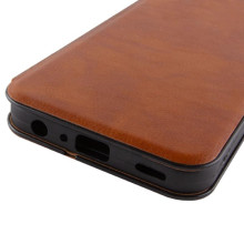 Кожаный чехол-книжка Belora для Motorola Moto G06 – Brown