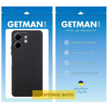 Чохол TPU GETMAN Liquid Silk Full Camera для Motorola Moto G06 – Чорний