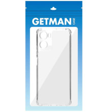 TPU чохол GETMAN Ease logo посилені кути Full Camera для Motorola Moto G06 – Прозорий