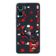 Бампер (ТПУ) з принтом Brawl Stars на Motorola Moto Г06 (Чорний ворон)