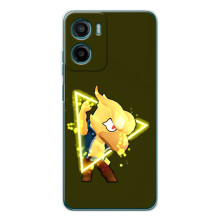 Бампер (ТПУ) з принтом Brawl Stars на Motorola Moto Г06 (Ворон)