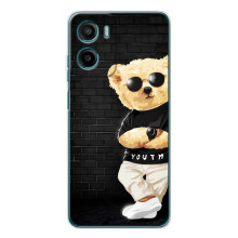 Чохли Мішка Тедді для Motorola Moto Г06 – Мішка в окулярах