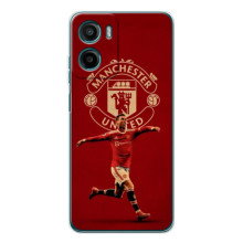 Чехол футболист Роналду для Мо Motorola Мо G06 – Роналду в МЮ