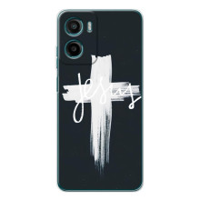 Чехол для Motorola Moto G06 (AlphaPrint) - (Христианские) (Иисус)