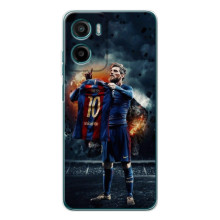 Чохол Мессі футболіст для Motorola Moto G06 – Мессі з футболкою