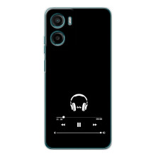Чохол з картинками на чорному фоні для Motorola Moto G06 – Плеєр