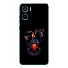 Чехол с Обезьянами Motorola Moto G06 - (AlphaPrint)