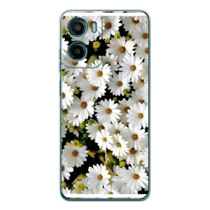 Чехол с ромашками на Motorola Moto G06 – Рамка в ромашках