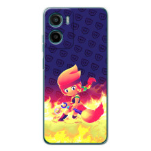 Чохол (ТПУ) з Героями Бравл Старс на Motorola Moto G06 – Пенні у вогні