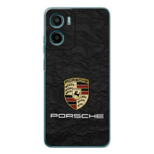 Чехол с авто Порше для Motorola Moto G06 – Логотип Порше