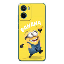 Мультяшний принт на Чохол для Motorola Moto Г06 (Banana)