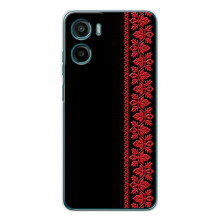 Силіконовый Чохол на Motorola Moto G06 (Червона вишиванка)