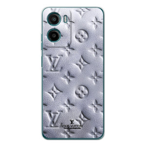 Текстурный Чехол Louis Vuitton для Моротола Мо́то Г06 (Белый ЛВ)