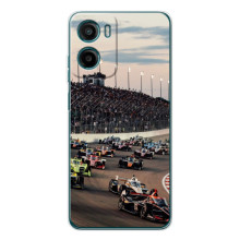 Чехол с прнтом Формула 1 на Motorola Moto G06 – Гонка Формула-1