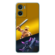 Чехол з героями Клеш Рояль для Motorola Moto G06 – Варвар против Пекка