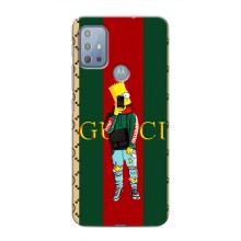 Брендновые Чехлы для Motorola MOTO G10 - (PREMIUMPrint) (Барт ГУЧЧИ)