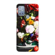 Брендновые Чехлы для Motorola MOTO G10 - (PREMIUMPrint) (Nike цветы)