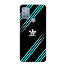 Чехлы Адидас для Motorola MOTO G10 (AlphaPrint) (Адидас с полосами)