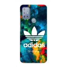 Чехлы Адидас для Motorola MOTO G10 (AlphaPrint) (Яркий Адидас)