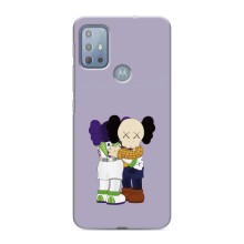 Чехлы для Motorola MOTO G10 - Bearbrick Louis Vuitton (PREMIUMPrint) (Дружба Беарбрик)