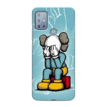 Чехлы для Motorola MOTO G10 - Bearbrick Louis Vuitton (PREMIUMPrint) (Плач Bearbrick)