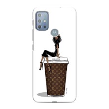 Чехлы Луи Витон для Motorola MOTO G10 (AlphaPrint - LOUIS VUITTON) (кофе LOUIS VUITTON)