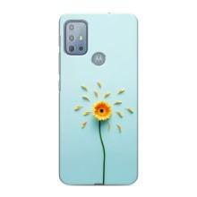 Чохли з квітами для Motorola MOTO G10 (VPrint) (Жовта квітка)