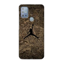 Чехлы для Motorola MOTO G10 - с картинкой JORDAN (AlphaPrint) (Logo Jordan)