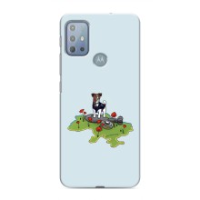 Чехлы с картинкой собаки Патрон для Motorola MOTO G10 (AlphaPrint) (Сапер Пес)