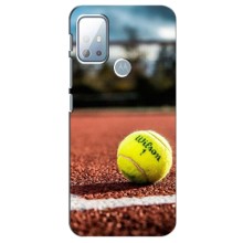 Чехлы с принтом Спортивная тематика для Motorola G10 (Теннисный корт)