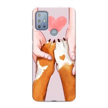 Чехлы с собаками для Motorola MOTO G10 (VPrint) (Любовь к собакам)