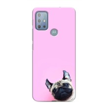 Чехлы с собаками для Motorola MOTO G10 (VPrint) (Смешная собака)