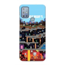 Чехол Майнкрафт на Motorola MOTO G10 (AlphaPrint) Minecraft (фон Minecraft)