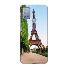 Чехол Эйфелева Башня для Motorola MOTO G10 - (AlphaPrint) (Дорога в Париж)