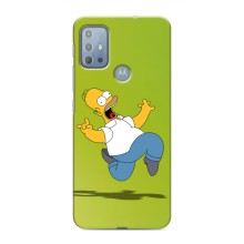 Чехол с Симпсонами для Motorola MOTO G10 (VPrint) (Гомер Симпсон)