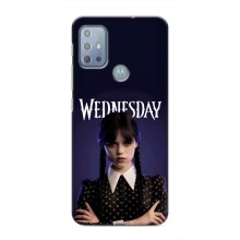 Чехлы Венсдей на Motorola MOTO G10 Уэнсдей (AlphaPrint) (Wednesday)