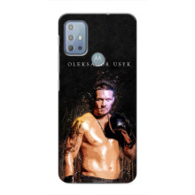 Чехол с картинкой Александр Усик для Motorola MOTO G10 – Чемпион Усик