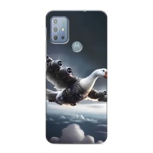 Чехол с мемом Тралалело тралала на Motorola MOTO G10 (Бомбардини гусини)