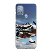 Чехол с мемом Тралалело тралала на Motorola MOTO G10 (Бомбардиро крокодило)