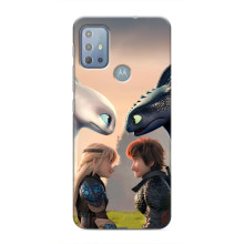 Чехол как приручить дракона на Motorola MOTO G10 – Гикавка и Астрид