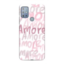 Чохол з розовим принтом для Motorola MOTO G10 (Любов)
