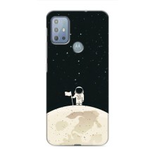 Космические Чехлы для Мото G10 (VPrint) (На луне)
