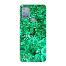 Мраморный чехол на Motorola MOTO G10 (VPrint) (Салатный Мрамор)