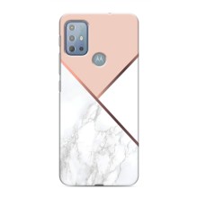 Мраморный чехол на Motorola MOTO G10 (VPrint) (Тройной мрамор)