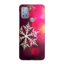 Новогодние Чехлы для Мото G10 (VPrint) (Снежинка)