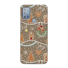 Новогодние, Праздничные Чехлы для Motorola MOTO G10 - 2024 год (Новогодние пряники)