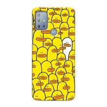 Силиконовый бампер с картинкой животных для Motorola MOTO G10 (Особенный)