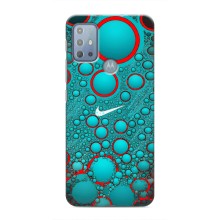 Силиконовый Чехол на Motorola MOTO G10 с картинкой Nike (Найк зеленый)