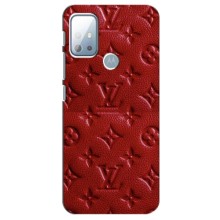 Текстурный Чехол Louis Vuitton для Моторола Мото джи 10 – Красный ЛВ