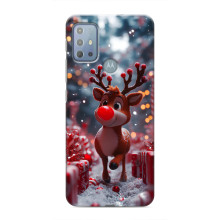 Яскравий чохол для Motorola MOTO G10 з Зимові Оленята – Олень серед подарунків